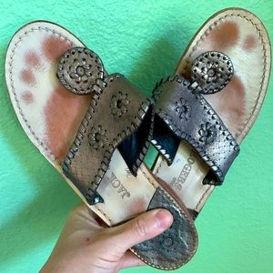 Bronze Jack Rogers Sandals 7.5
